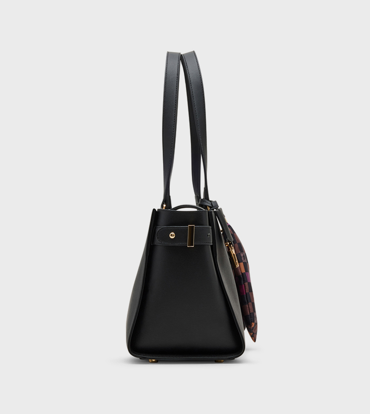 Scarf Detail Tote Bag