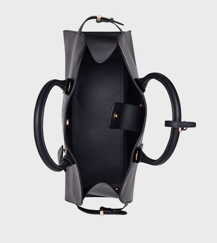 Logo Detail Satchel Bag with Purse