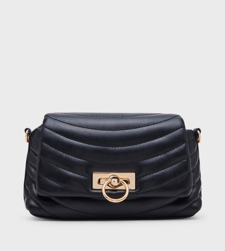 Quilted Flap Shoulder Bag