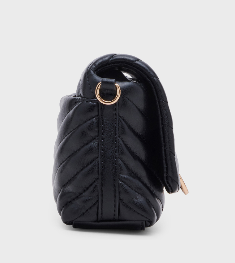 Quilted Flap Shoulder Bag