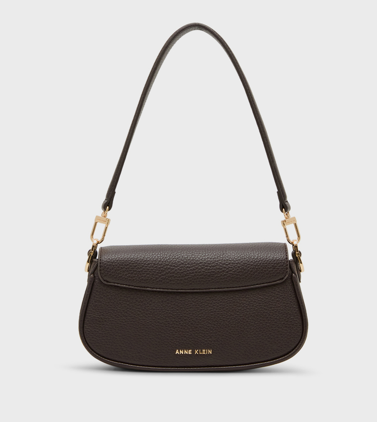 Textured Flap Shoulder Bag