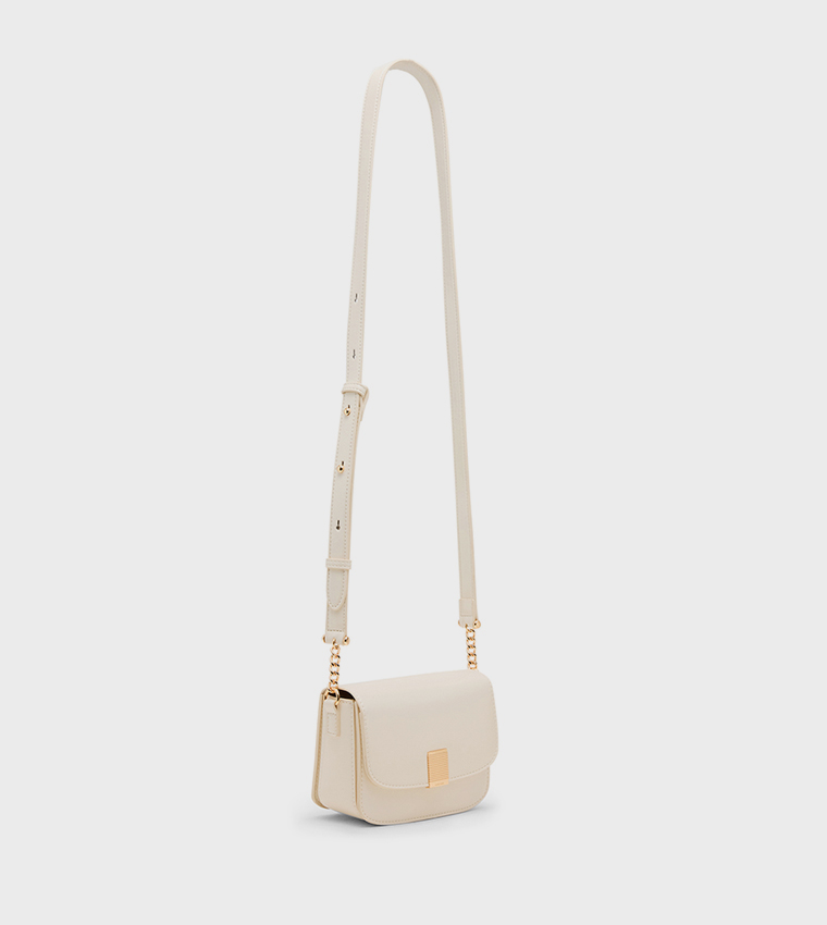 Glossy Flap Crossbody Bag