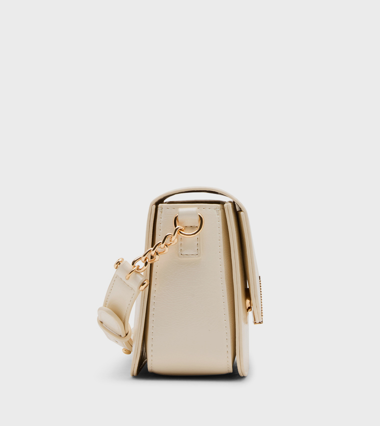 Glossy Flap Crossbody Bag