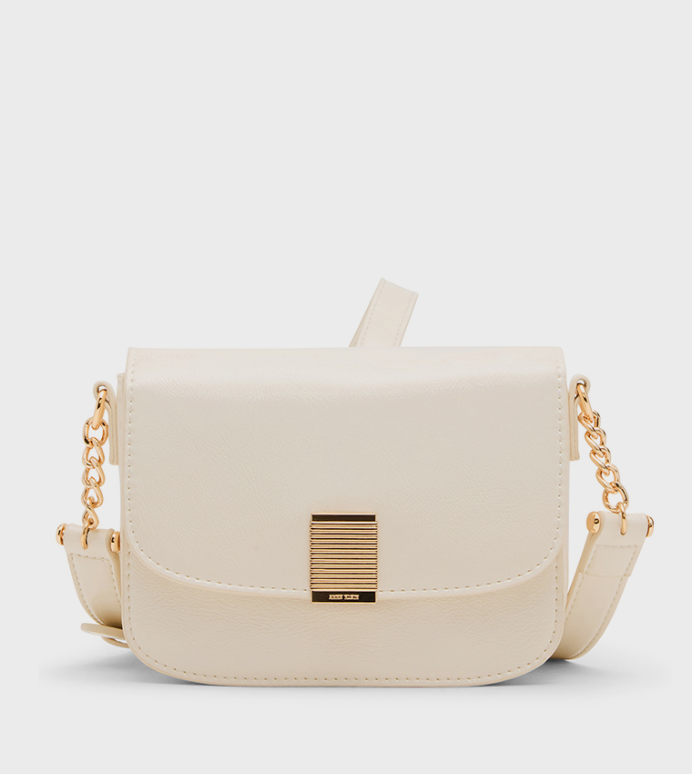 Glossy Flap Crossbody Bag