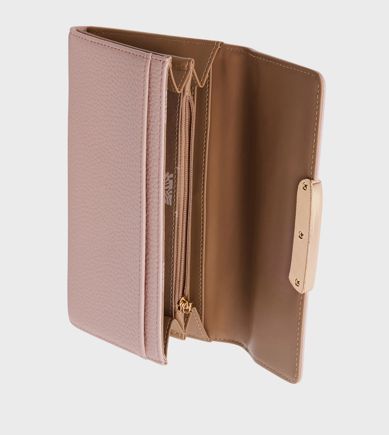 Textured Flap Wallet