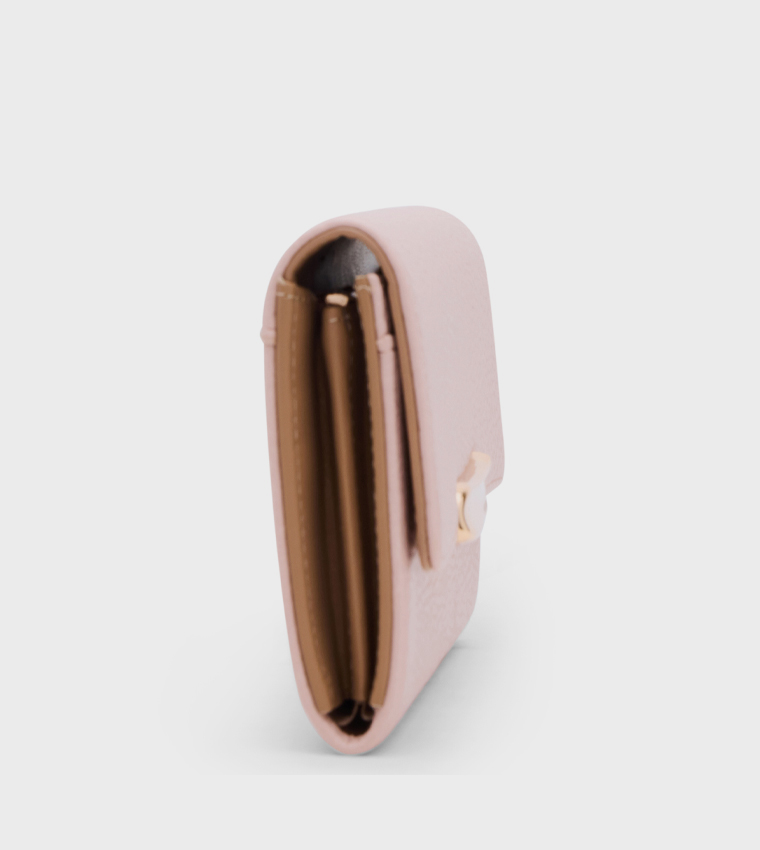 Textured Flap Wallet