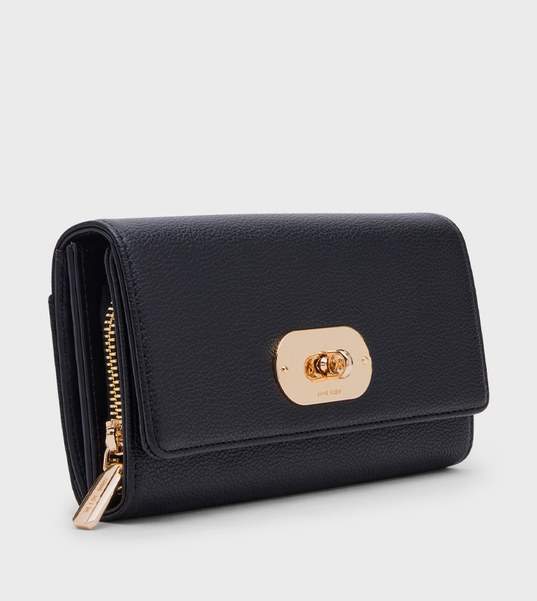 Twist Lock Long Wallet