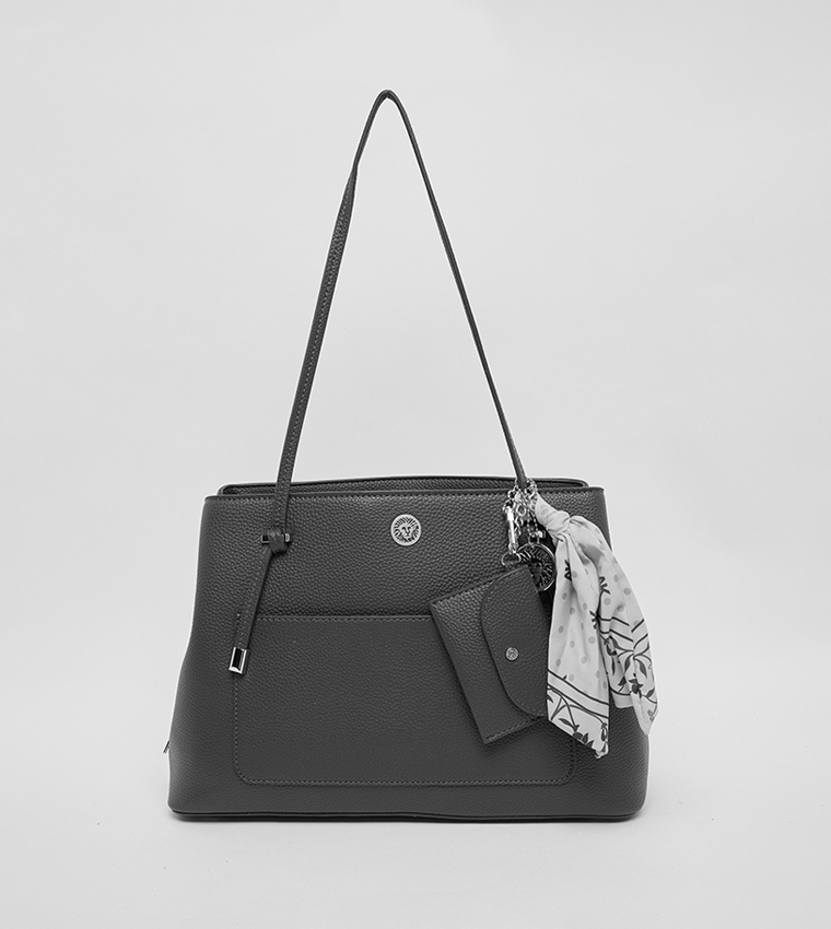 Scarf Detail Shoulder Bag