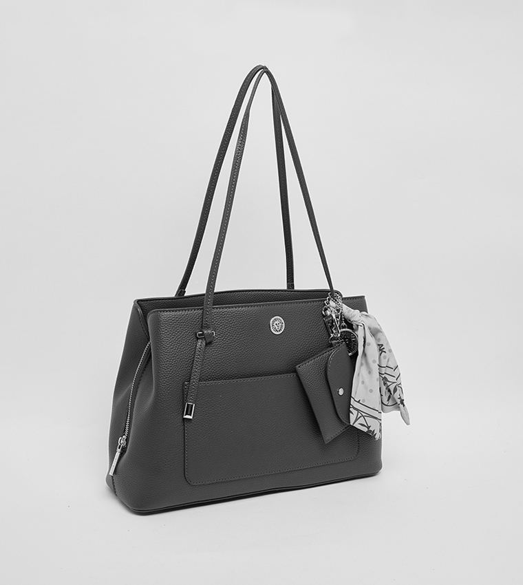 Scarf Detail Shoulder Bag