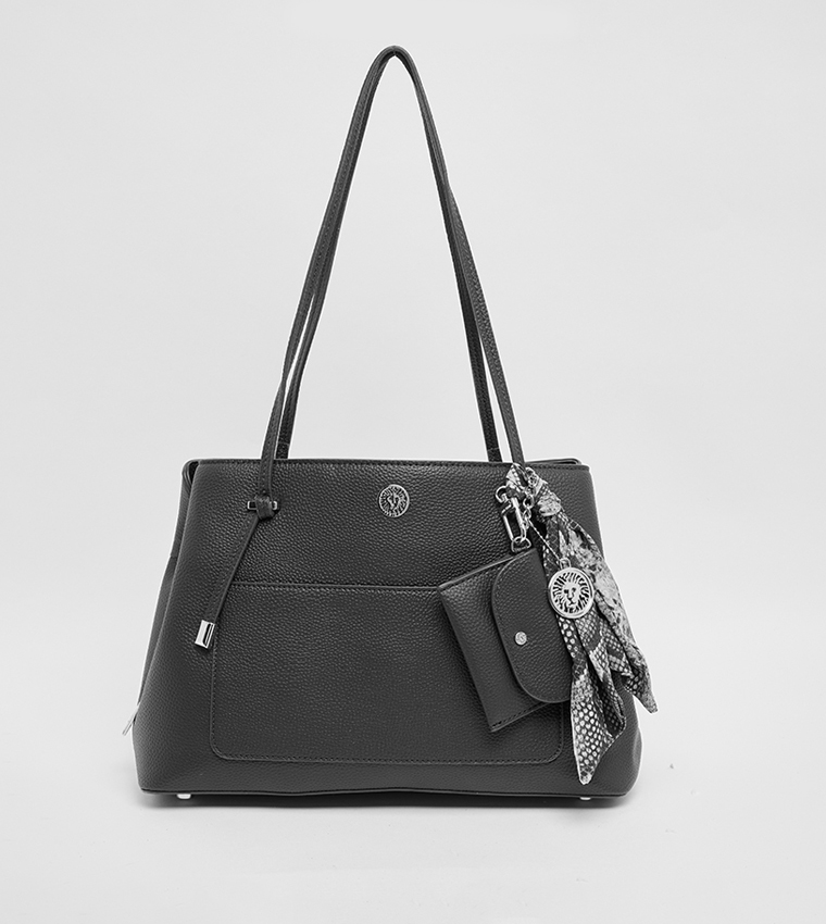 Scarf Detail Shoulder Bag