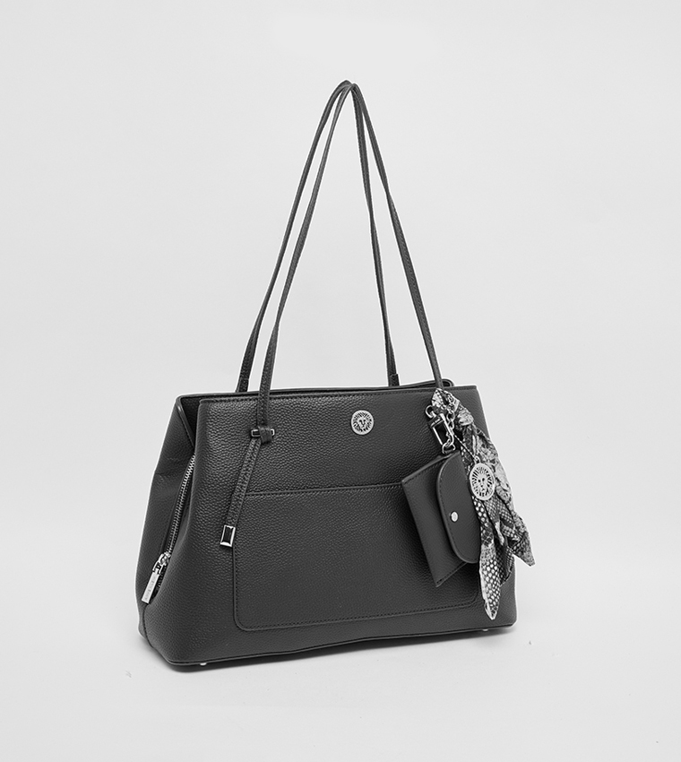 Scarf Detail Shoulder Bag