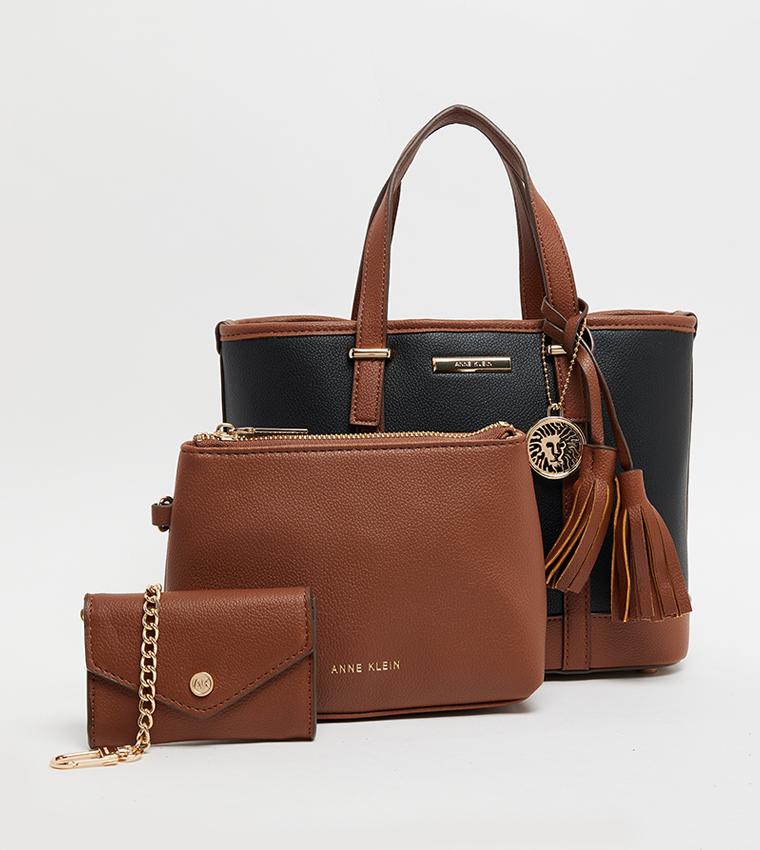 Textured Tote Bag Set