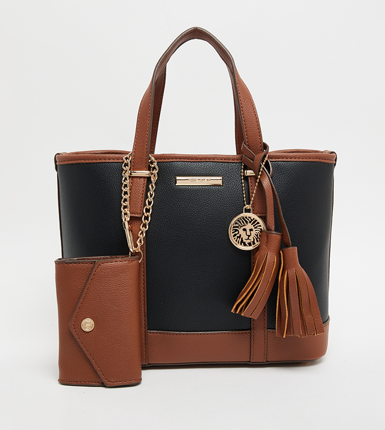 Textured Tote Bag Set