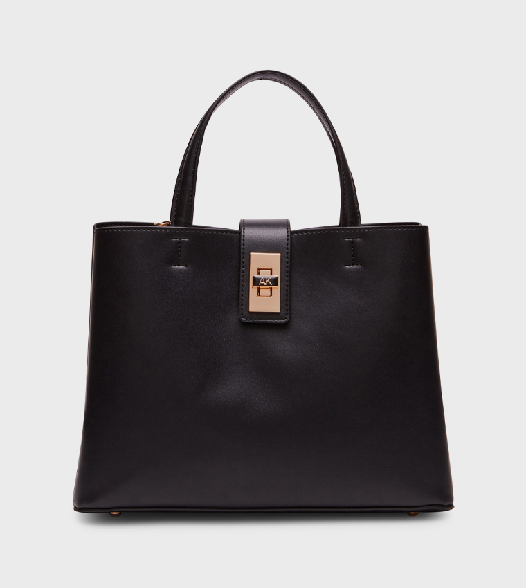 Textured Satchel Bag