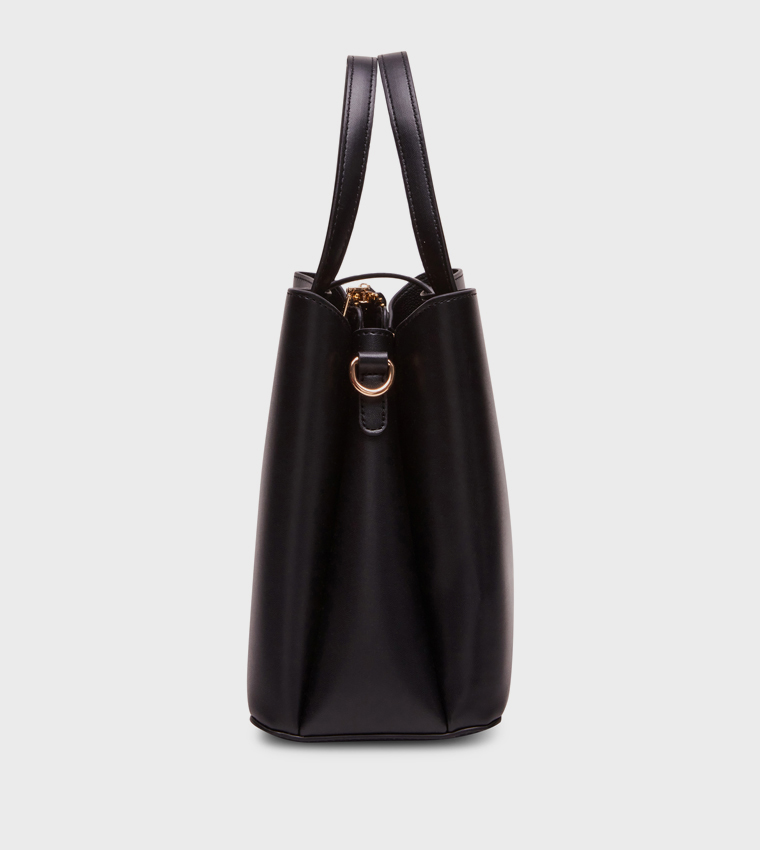 Textured Satchel Bag