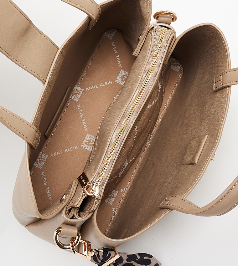 Textured Satchel Bag