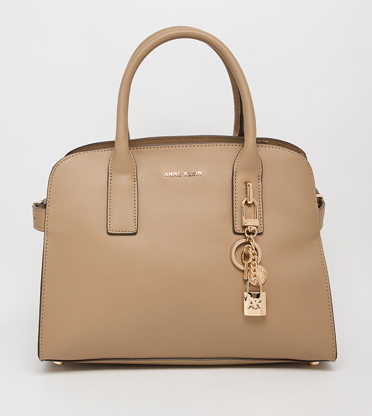 Logo Detail Snap Closure Satchel Bag Set