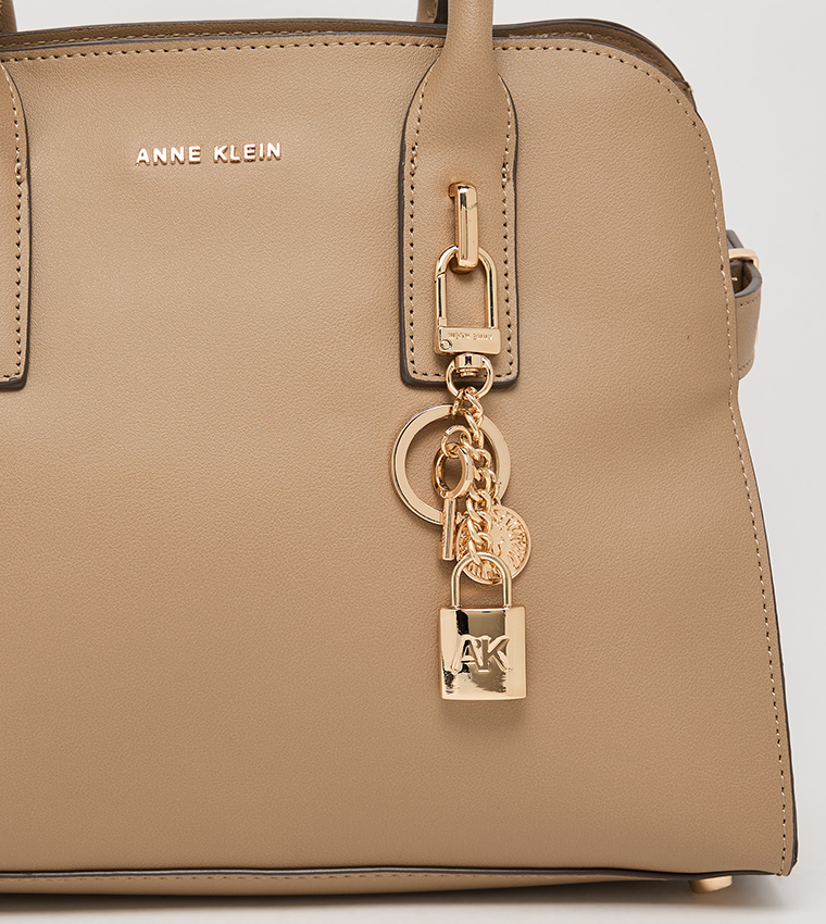 Logo Detail Snap Closure Satchel Bag Set