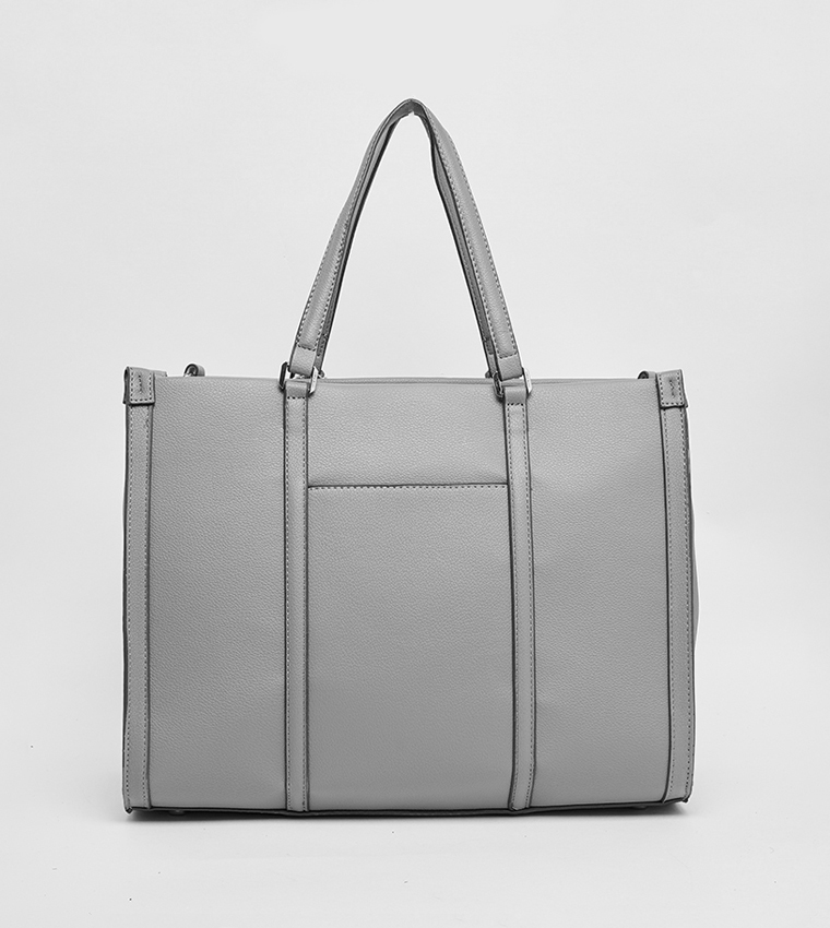 Textured Tote Bag Set