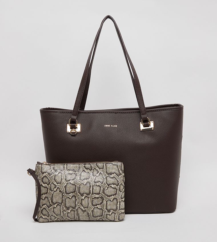Textured Tote Bag Set