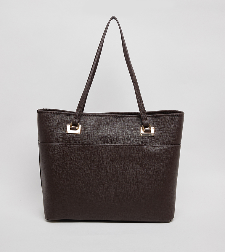 Textured Tote Bag Set