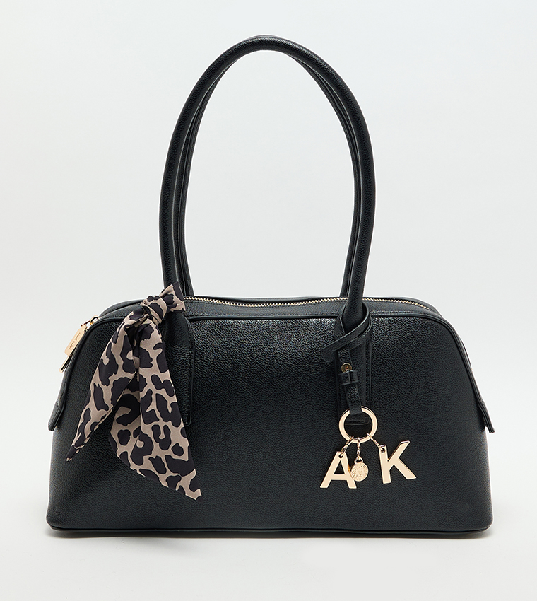 MARCI Textured Scarf Detail Shoulder Bag