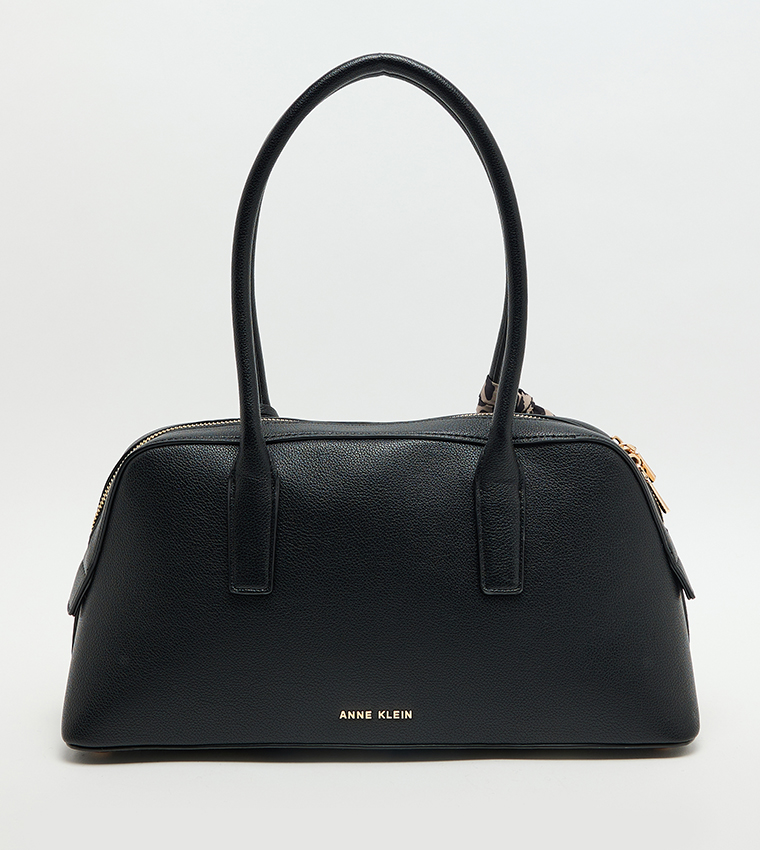 MARCI Textured Scarf Detail Shoulder Bag