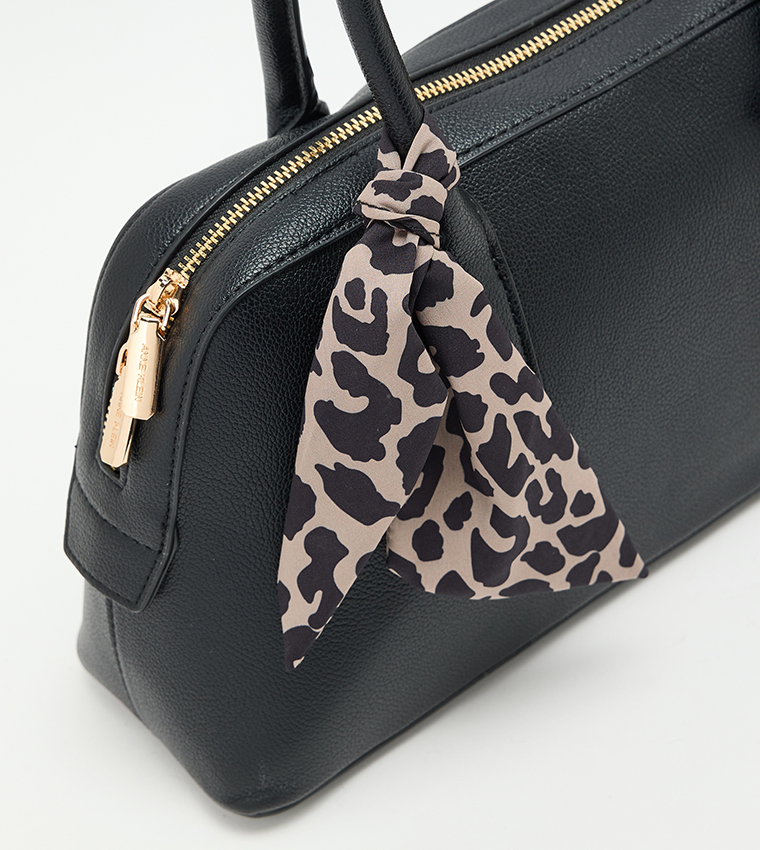 MARCI Textured Scarf Detail Shoulder Bag