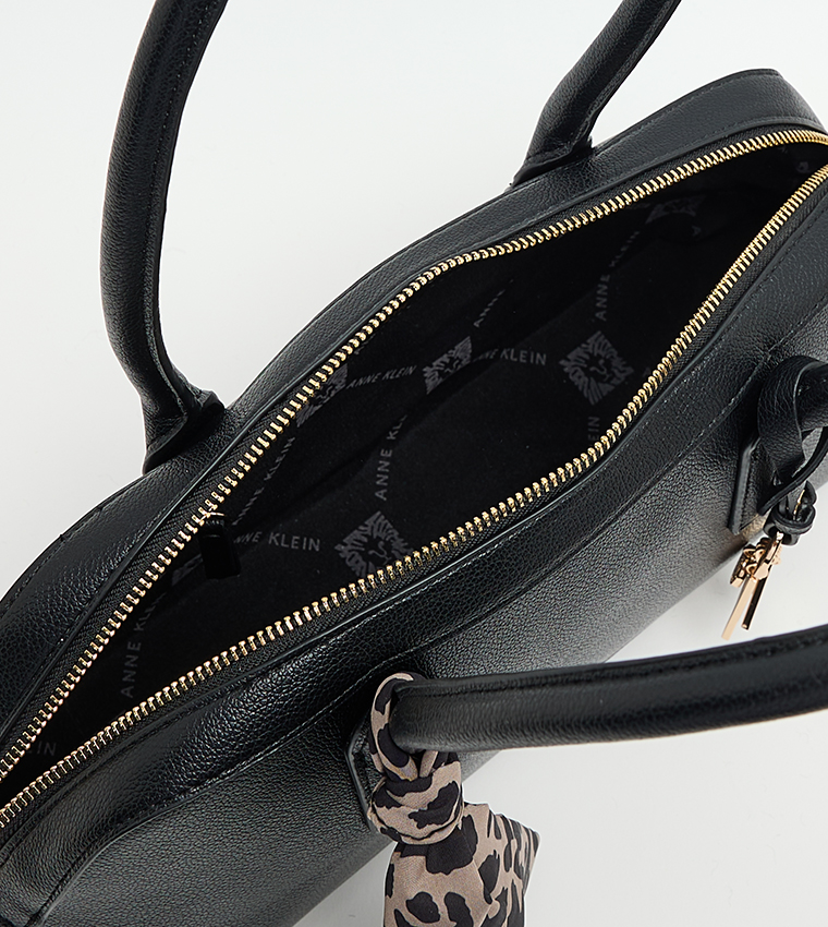 MARCI Textured Scarf Detail Shoulder Bag