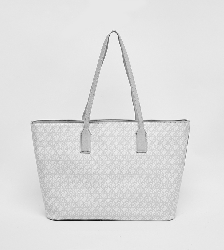 Textured Tote Bag with Coin Pouch