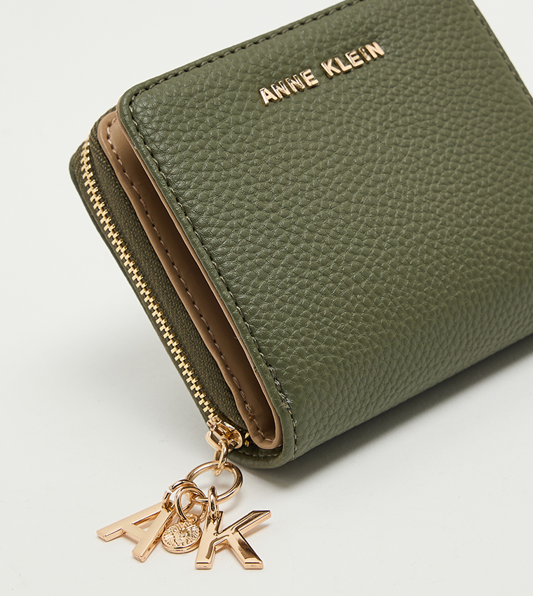 Textured Zip-Around Wallet