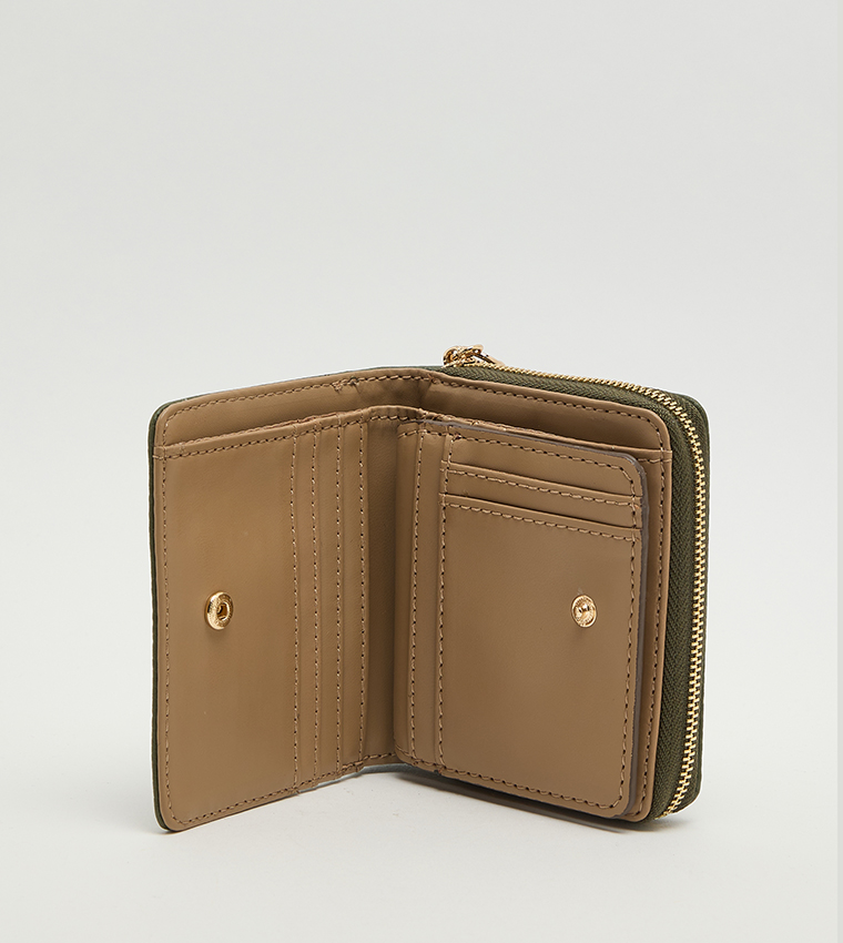 Textured Zip-Around Wallet