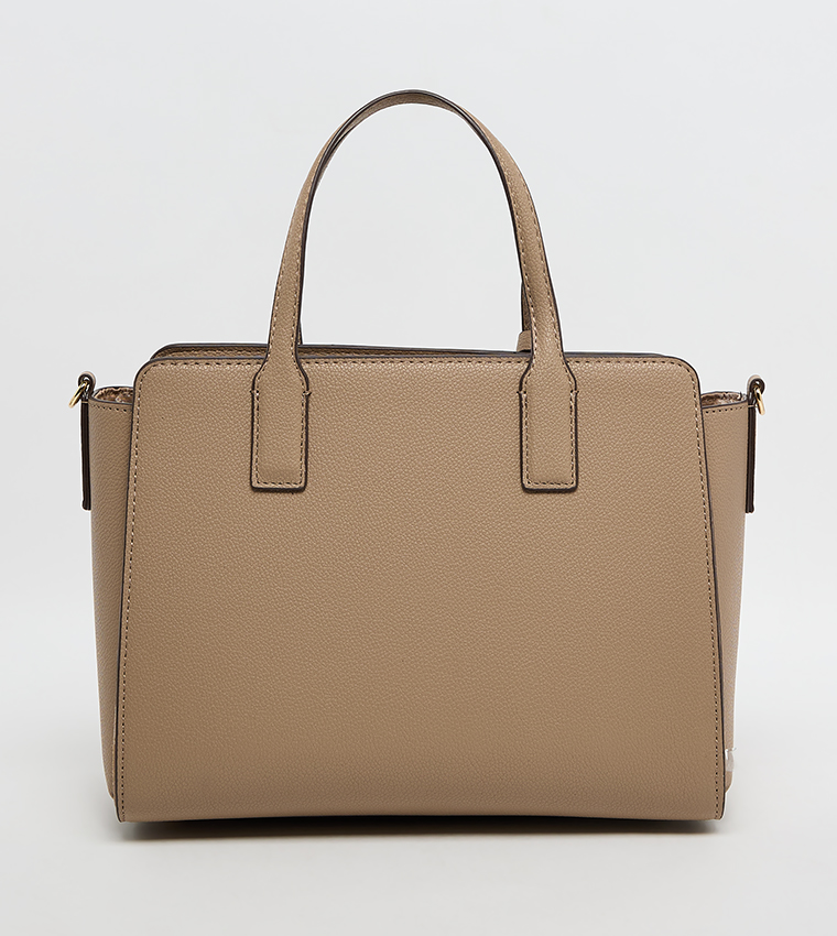 Textured Scarf Detail Tote Bag