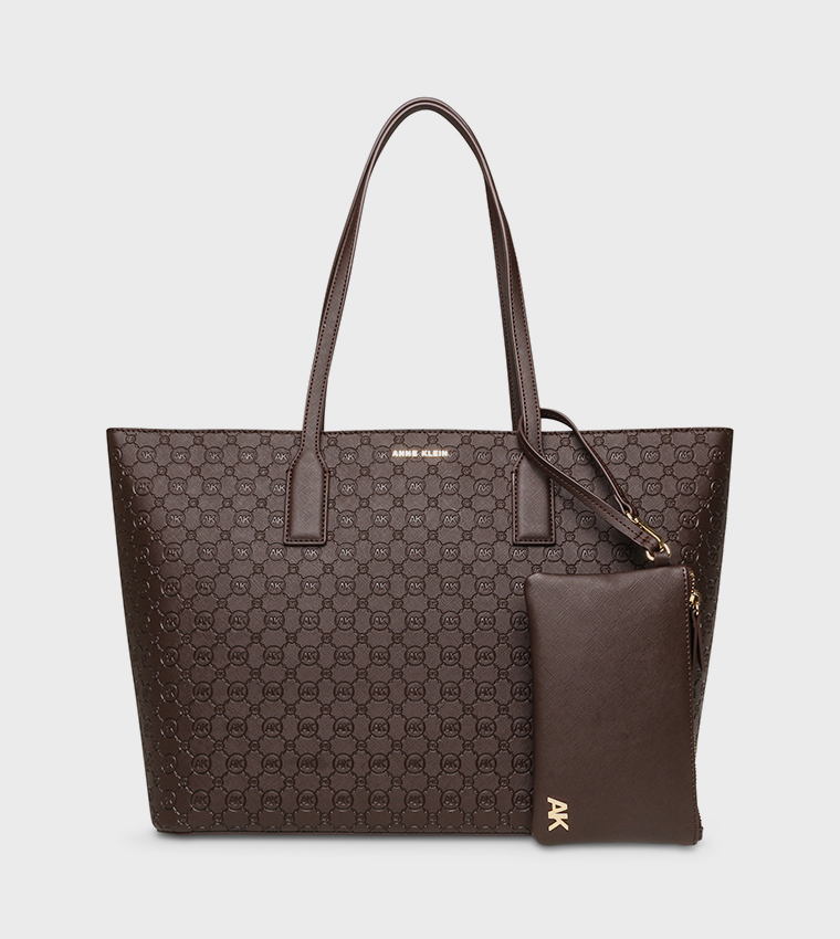 Monogram Patterned Tote Bag