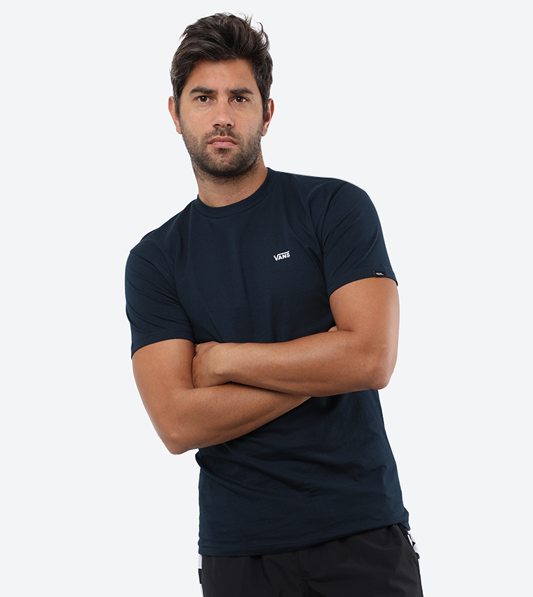 Logo Printed Crew Neck Casual T-Shirt