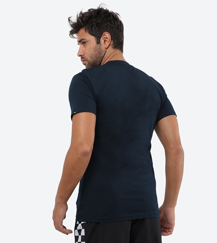 Logo Printed Crew Neck Casual T-Shirt
