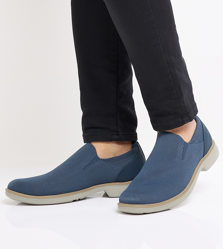 Pierson Solem Round Toe Slip-Ons - Blue