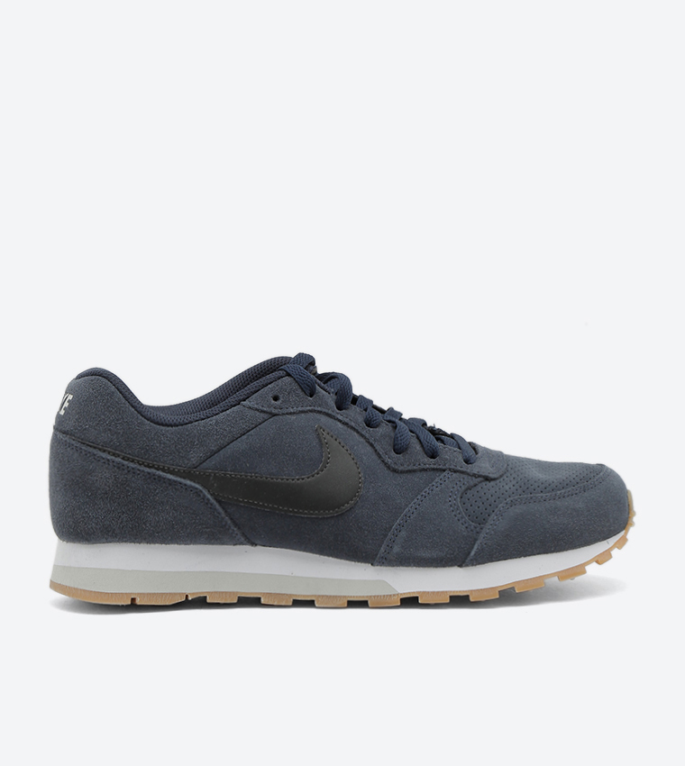 公式正規品!★NIKE MENS MD RUNNER 2 SUEDE Nike Air MD Runner 2 Trainer Leather Suede Mesh Wolf Grey
