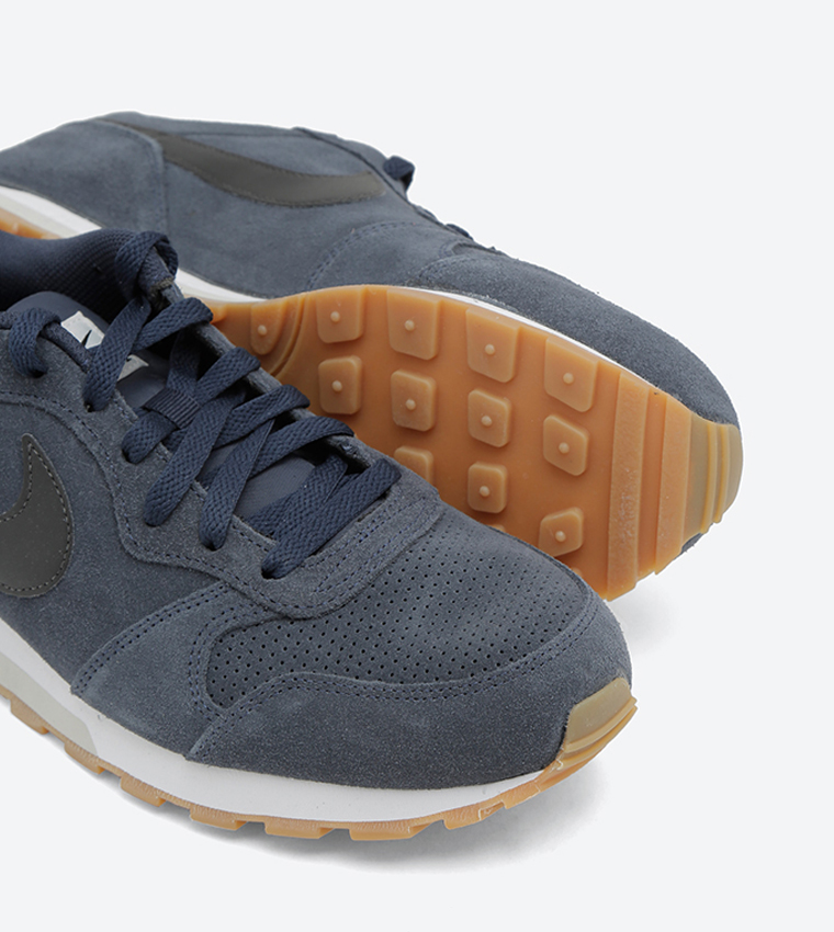 公式正規品!★NIKE MENS MD RUNNER 2 SUEDE Nike Air MD Runner 2 Trainer Leather Suede Mesh Wolf Grey