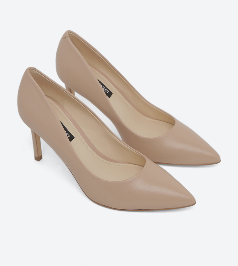 Pointed Toe Pumps - Brown
