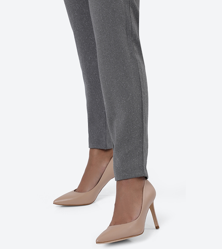 Pointed Toe Pumps - Brown