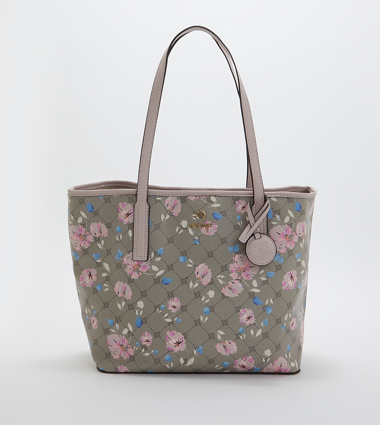 Market tote in signature rose print sale