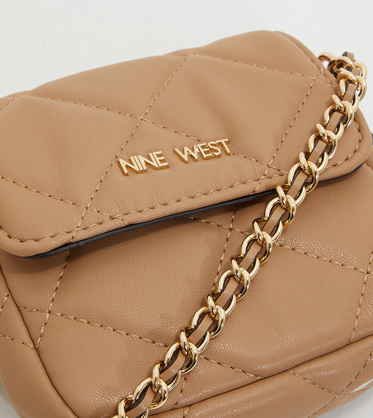 Crescent Mini Chain Accent Crossbody Bag