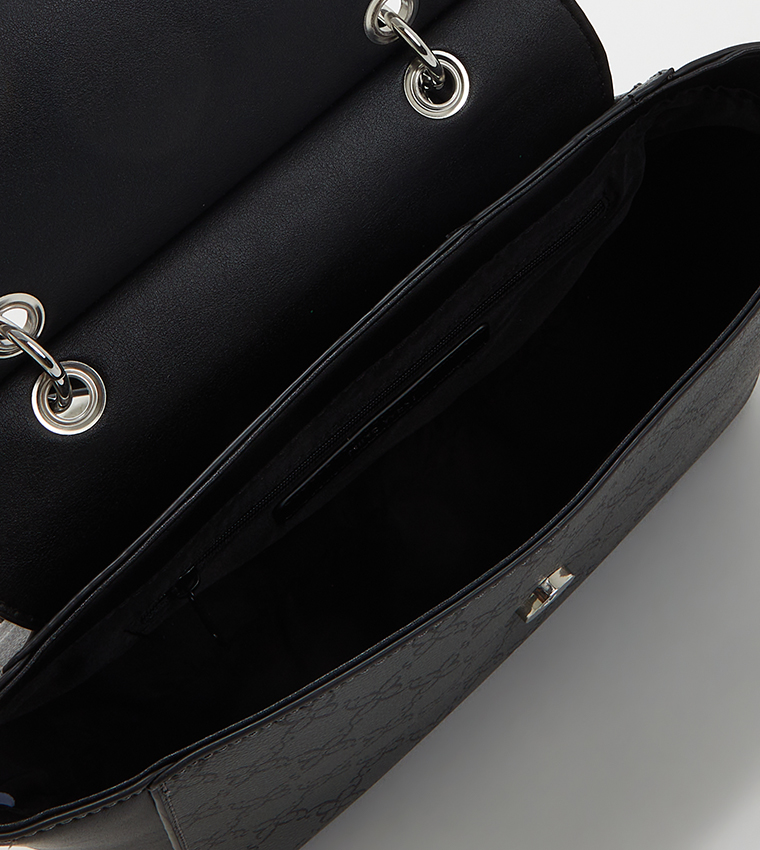 Nine West Hewes Top-Handle Shoulder Bag - PVC, Adjustable Strap & Interior Pockets