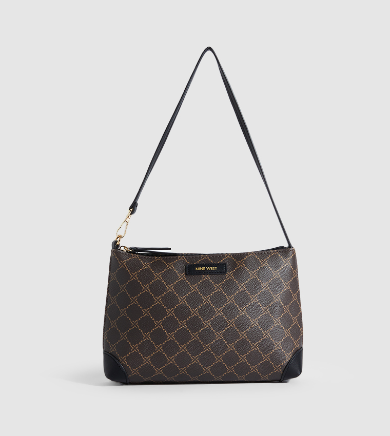DELAINE Patterned Tote Bag with Pouch
