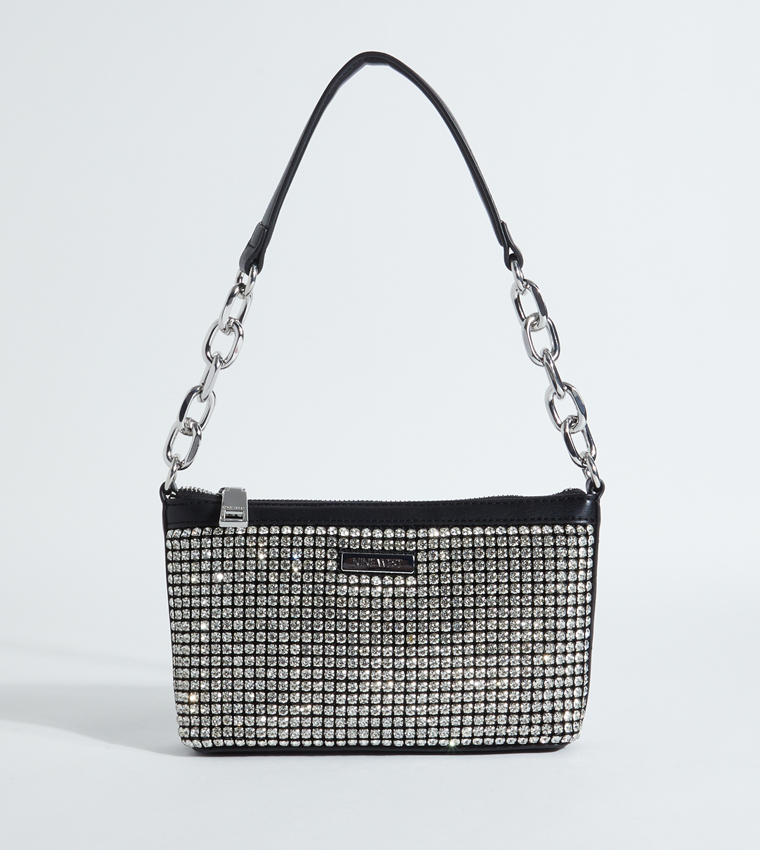 Buy Nine West CAVELL Embellished Shoulder Bag In Black | 6thStreet UAE