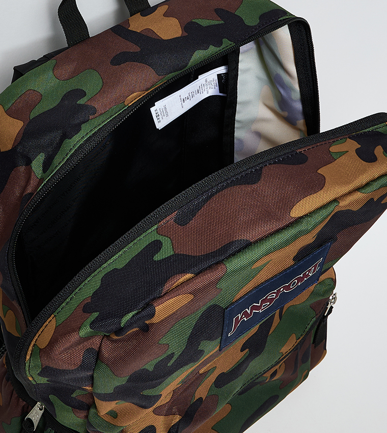 Camouflage Printed Front Pocket Backpack