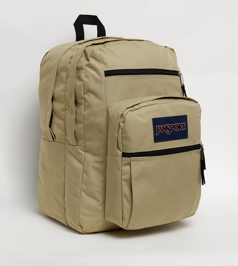 Label Detail Front Pocket Backpack