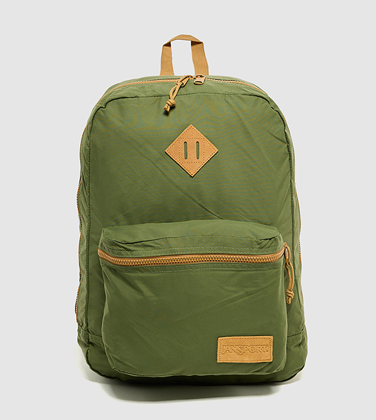 Label Detail Front Pocket Backpack