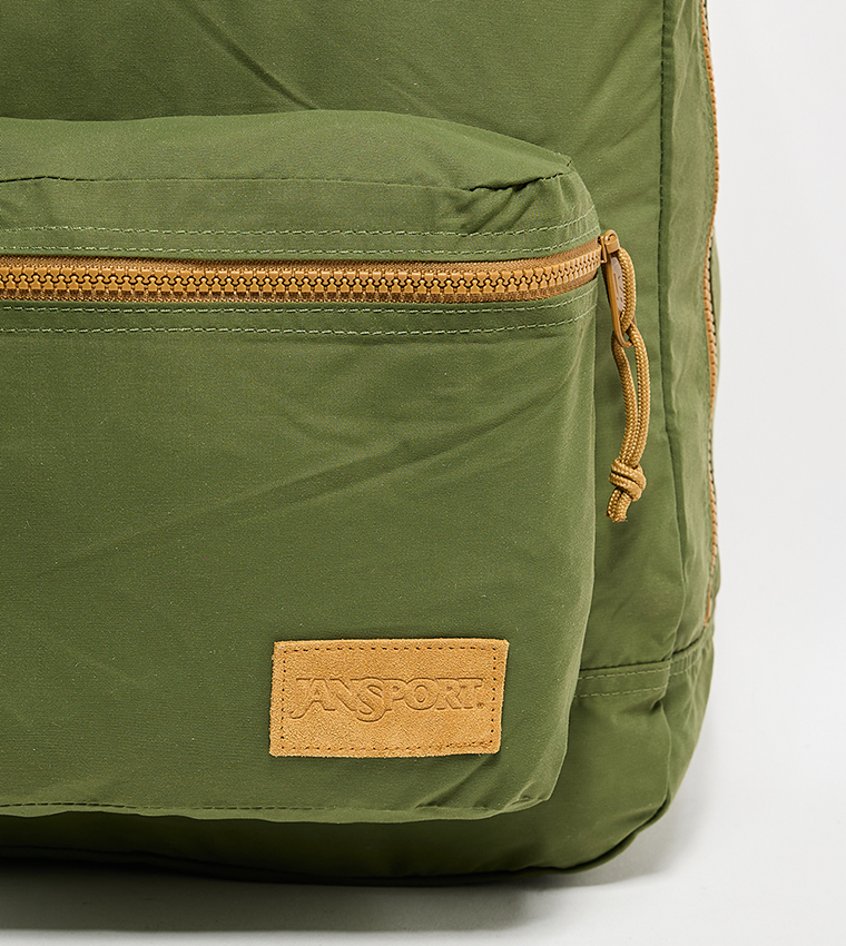 Label Detail Front Pocket Backpack